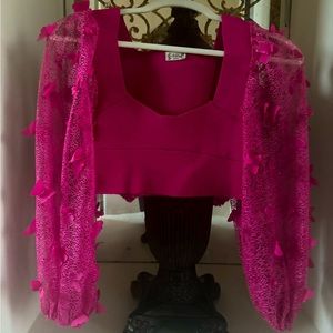 THE CUTEST PINK FREE PEOPLE TOP